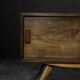 Mid-Century Scandinavian Classic Modern Birch Sideboard with Walnut Front, 1960s