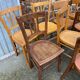 Lot of 50 mismatched bistro chairs french Restaurant THonet curved wood