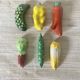 Vegetable barbotine knife holder, 50s-60s