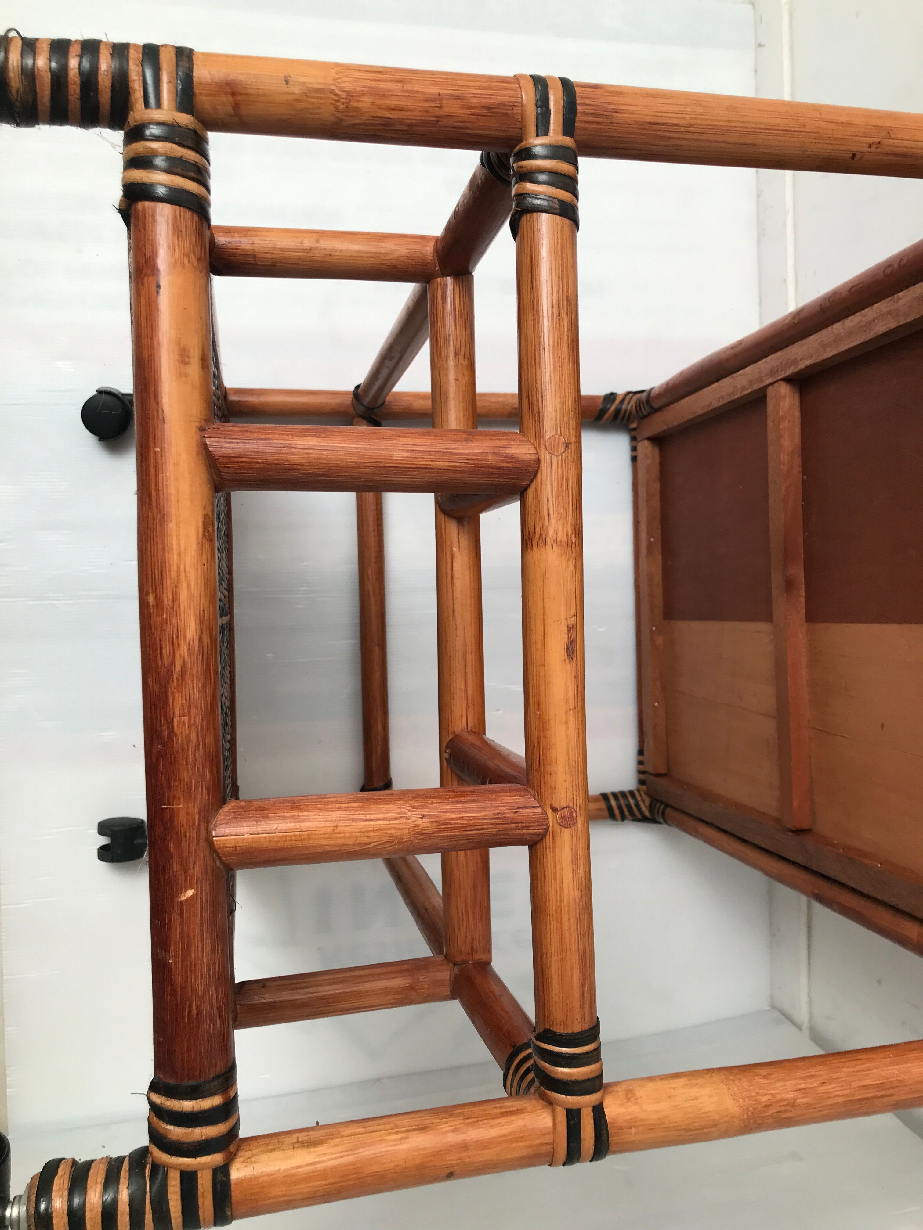 Dessert in rattan bamboo vintage cannage