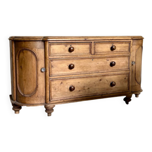 Buffet anglais demi-lune, - tiroirs