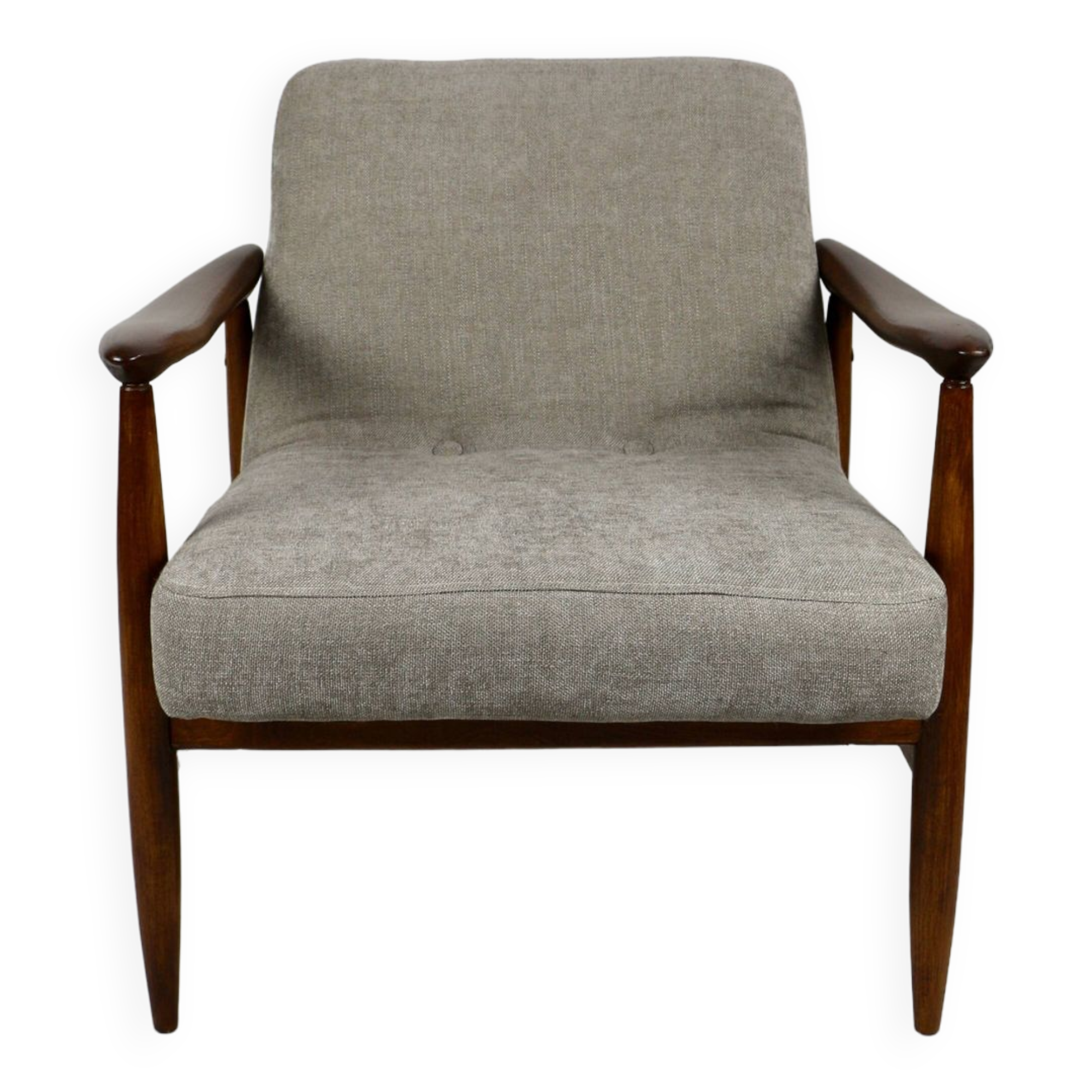 Fauteuil Lounge GFM63 Marron Clair par J. Kedziorek, 1970s