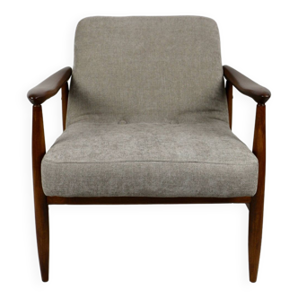 Fauteuil Lounge GFM63 Marron Clair par J. Kedziorek, 1970s