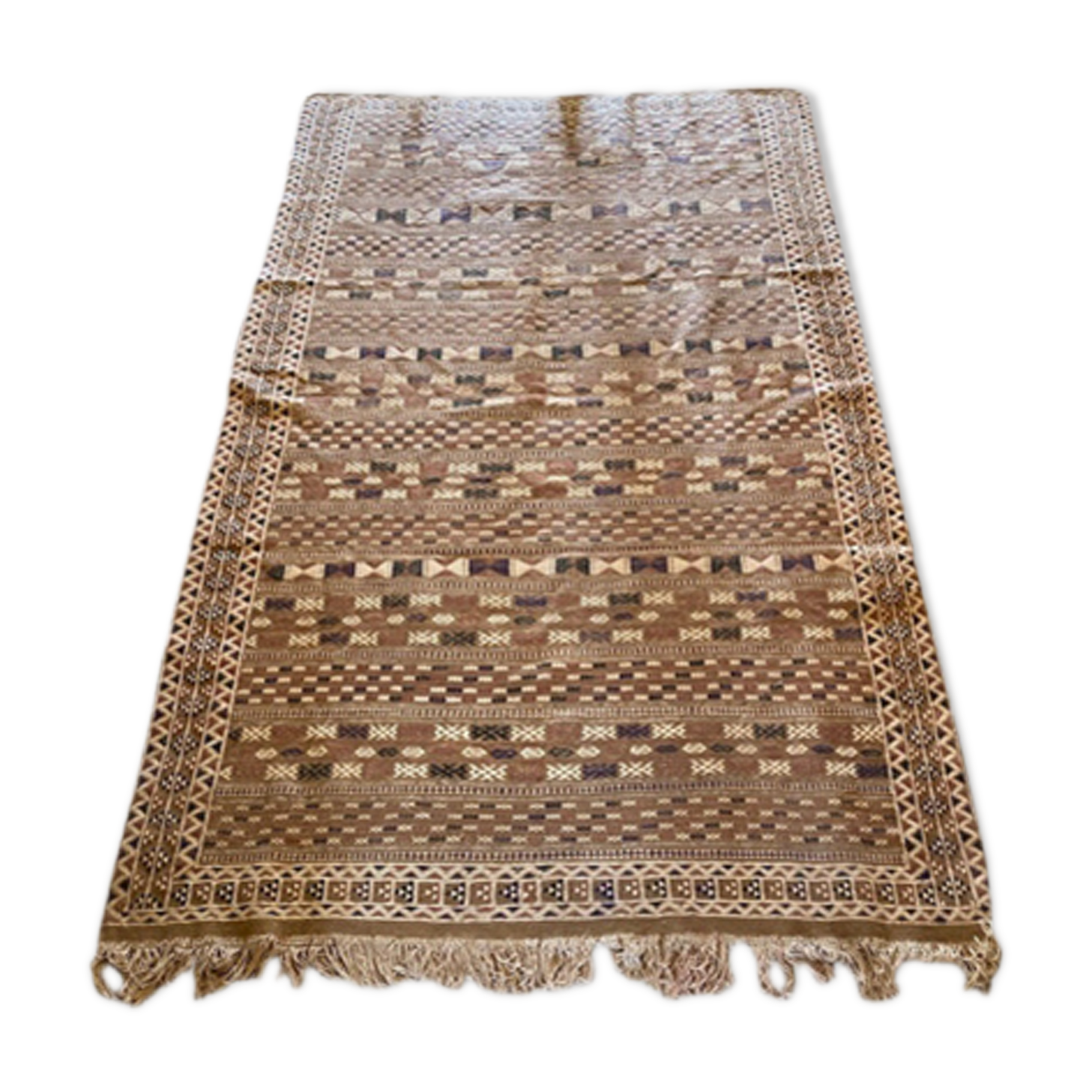 Ancient Moroccan Berber carpet kilim style 260 x 155 cm