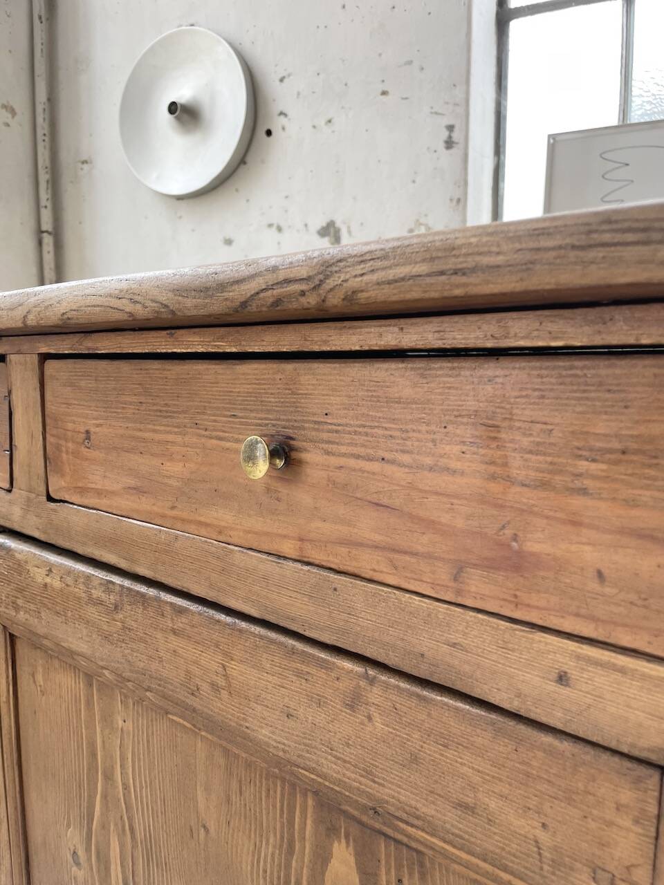 Oak and pine counter 1950