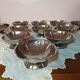 Set of 11 vintage 70's stainless steel ice cream cups