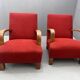 Paire de fauteuils ART DÉCO en bois courbé, années 1930