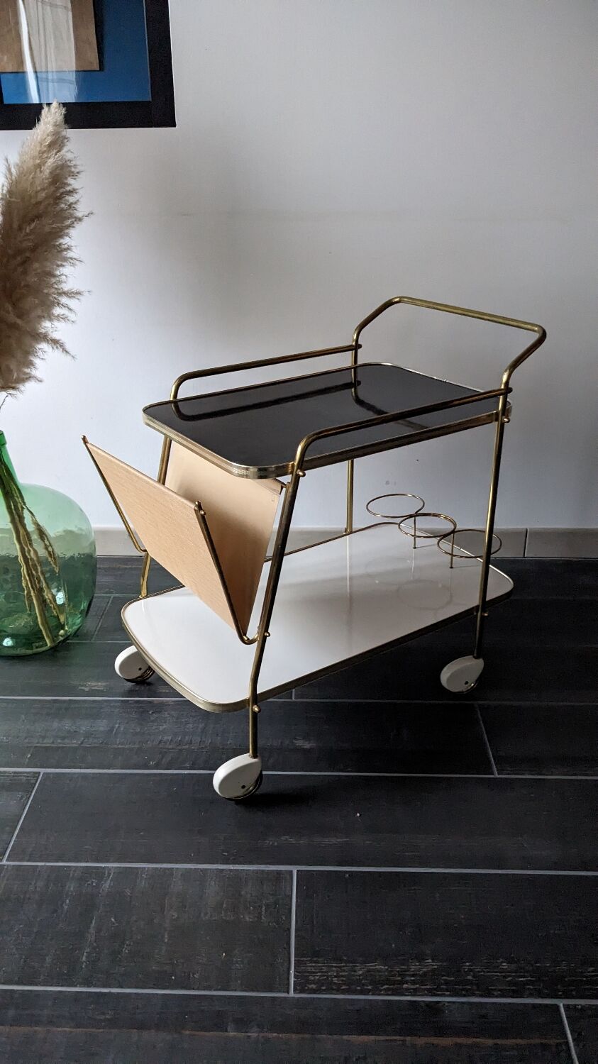Vintage bar cart