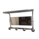 1960s swivel mirrored aluminum coat rack