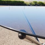 Vintage glass round table