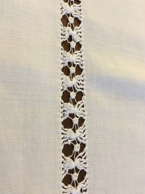 Old furniture top embroidery with spindle