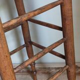 Tabouret ancien cannage et bois tourné