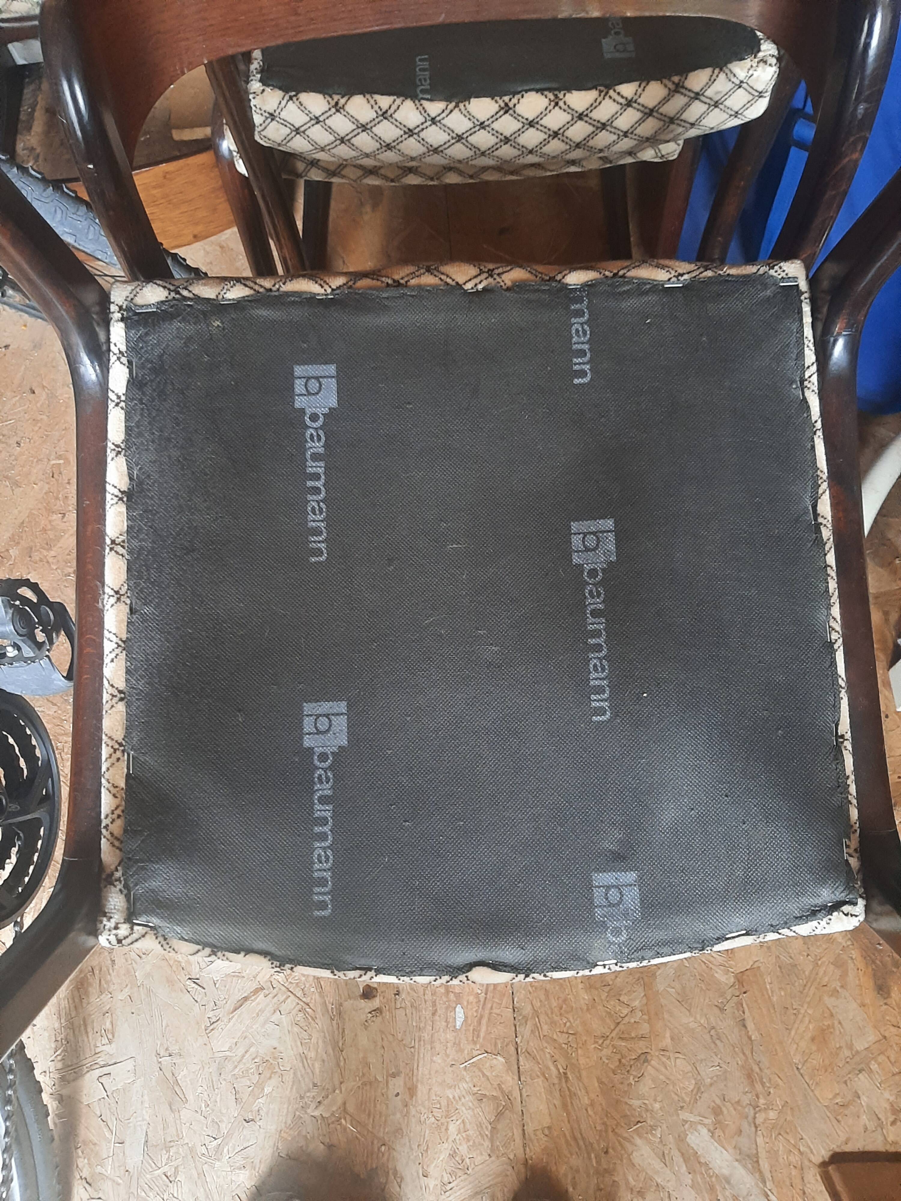 lot of 6 Baumann sled chairs