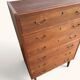 Chiffonnier danois vintage « tallboy » en placage teck
