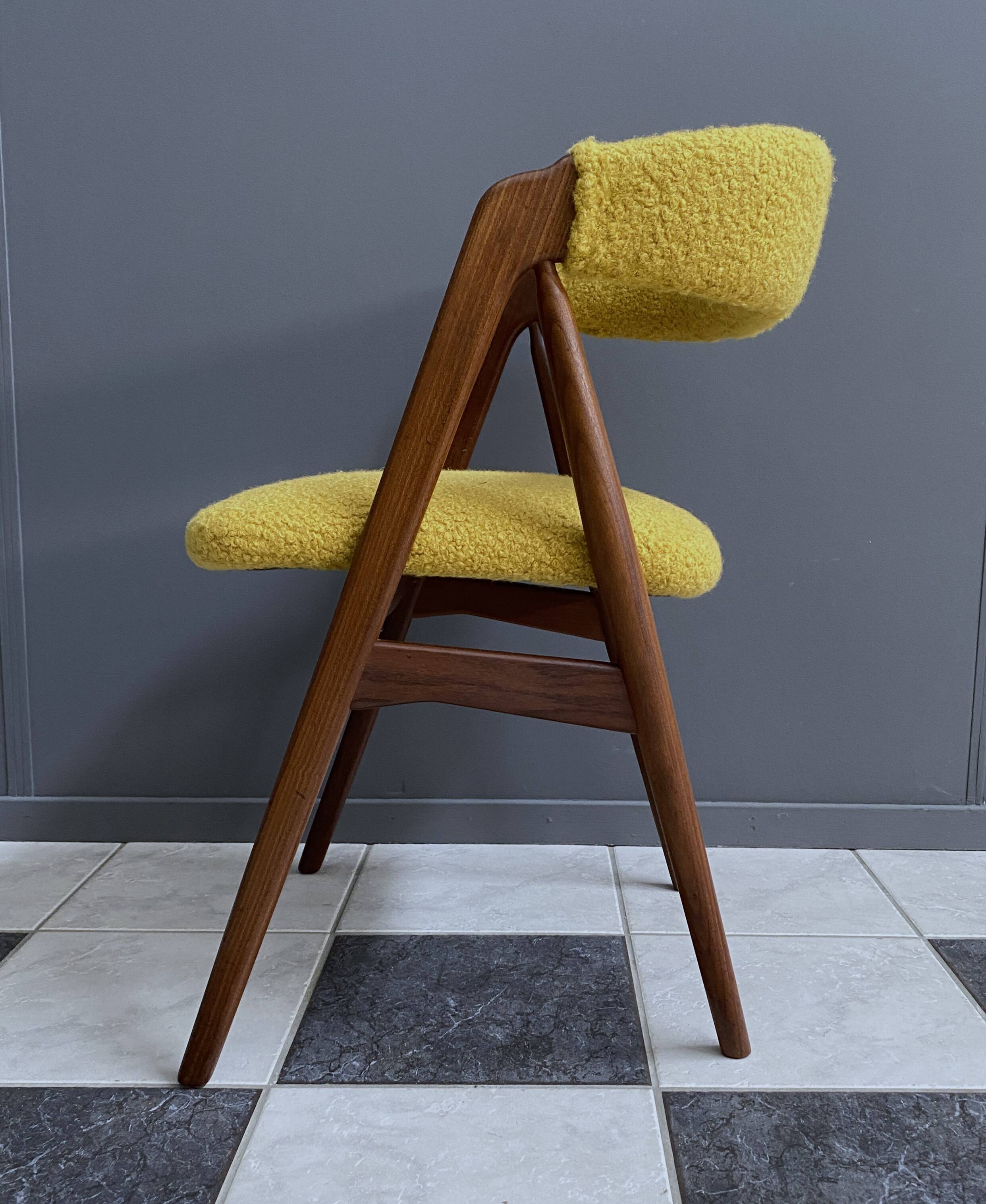 Thomas Harlev chair model 205 for Farstrup in yellow Boucle