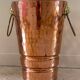 Vintage copper lion's head umbrella holder