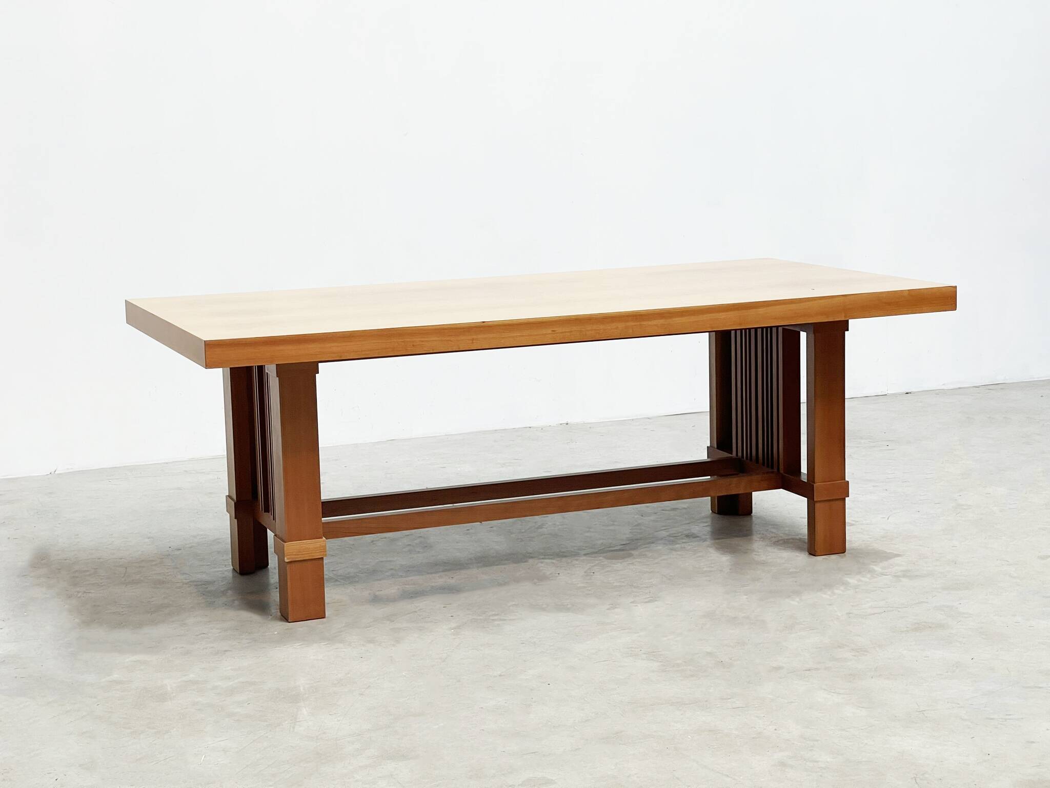 Frank Lloyd Wright “608 Taliesin” Dining Table signed Cassina, 1986