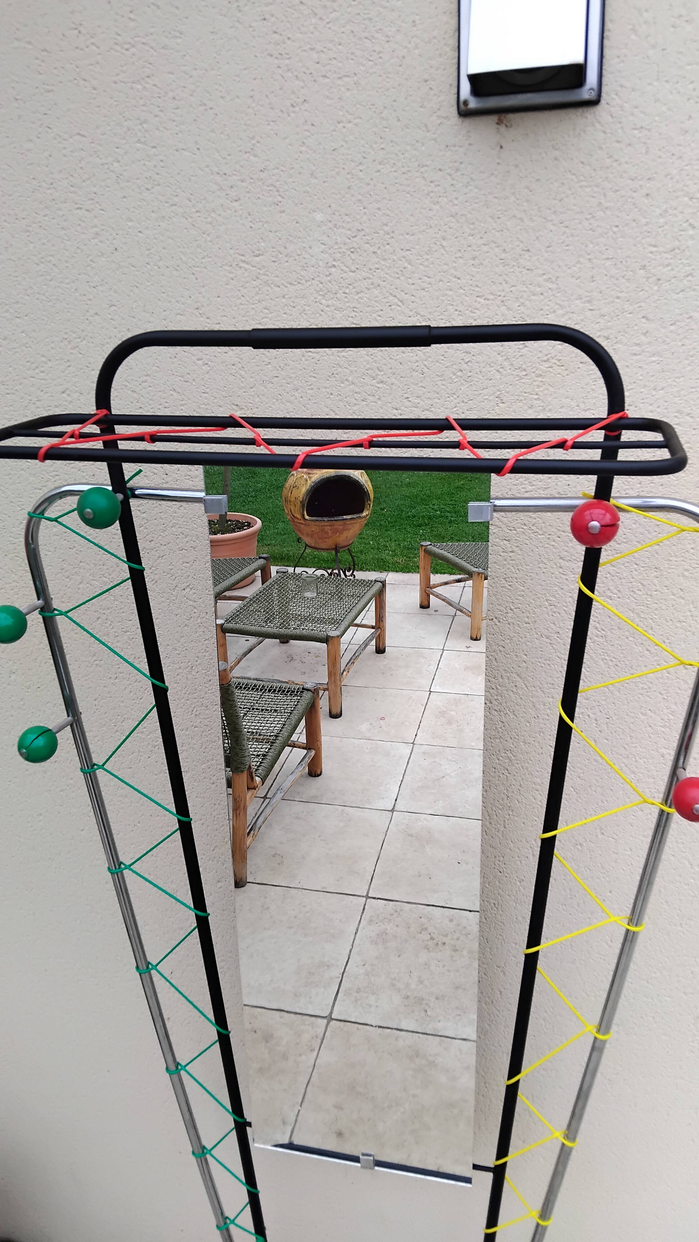 Vintage 50s/60s Scoubidou Balls Coat Rack