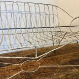 Old wrought iron garden bench