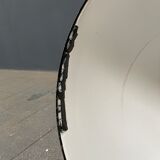 Black enamel Bauhaus factory lamp from Industria Rotterdam