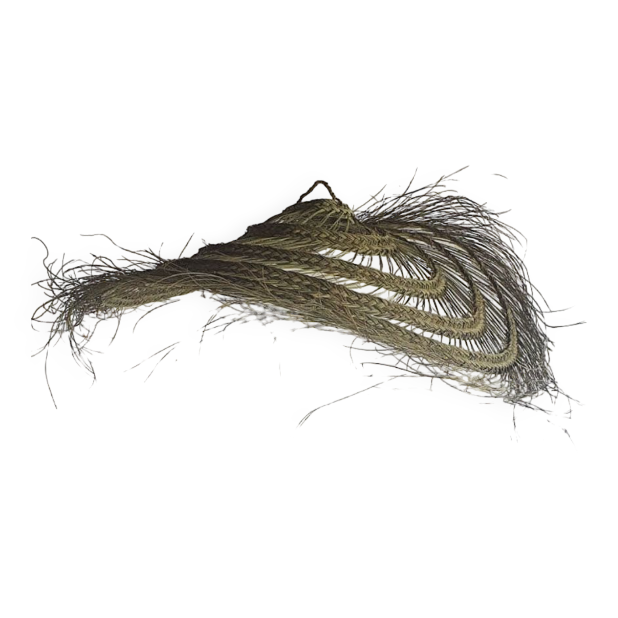 Doum pendant light in natural esparto