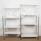 Modular shelf system wood and aluminum 1970