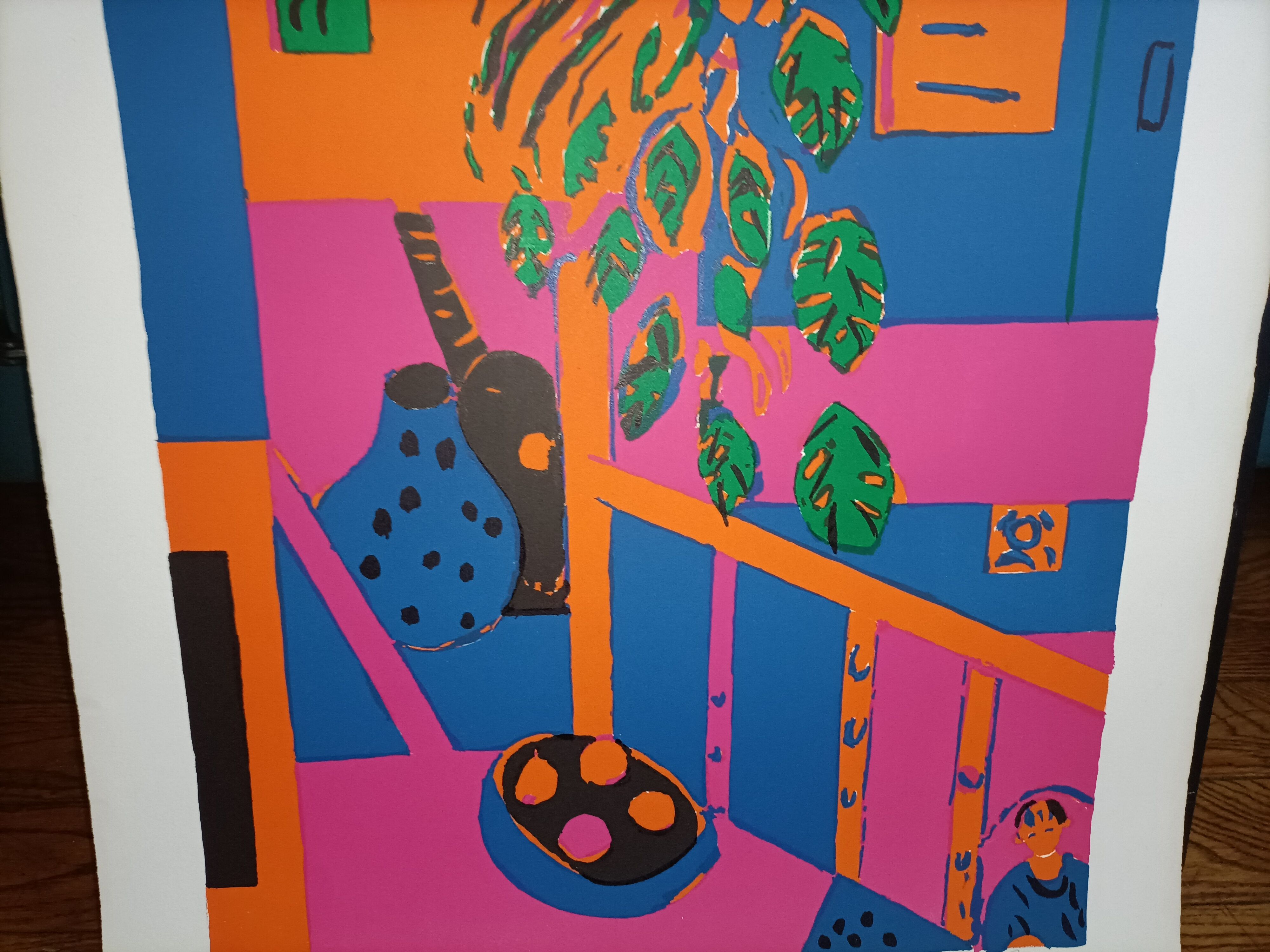 Numbered and signed lithograph by Paul Crotto "Interior View"