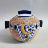 Amphora porcelain jar and cover