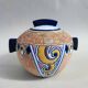 Pot amphore en porcelaine et son couvercle