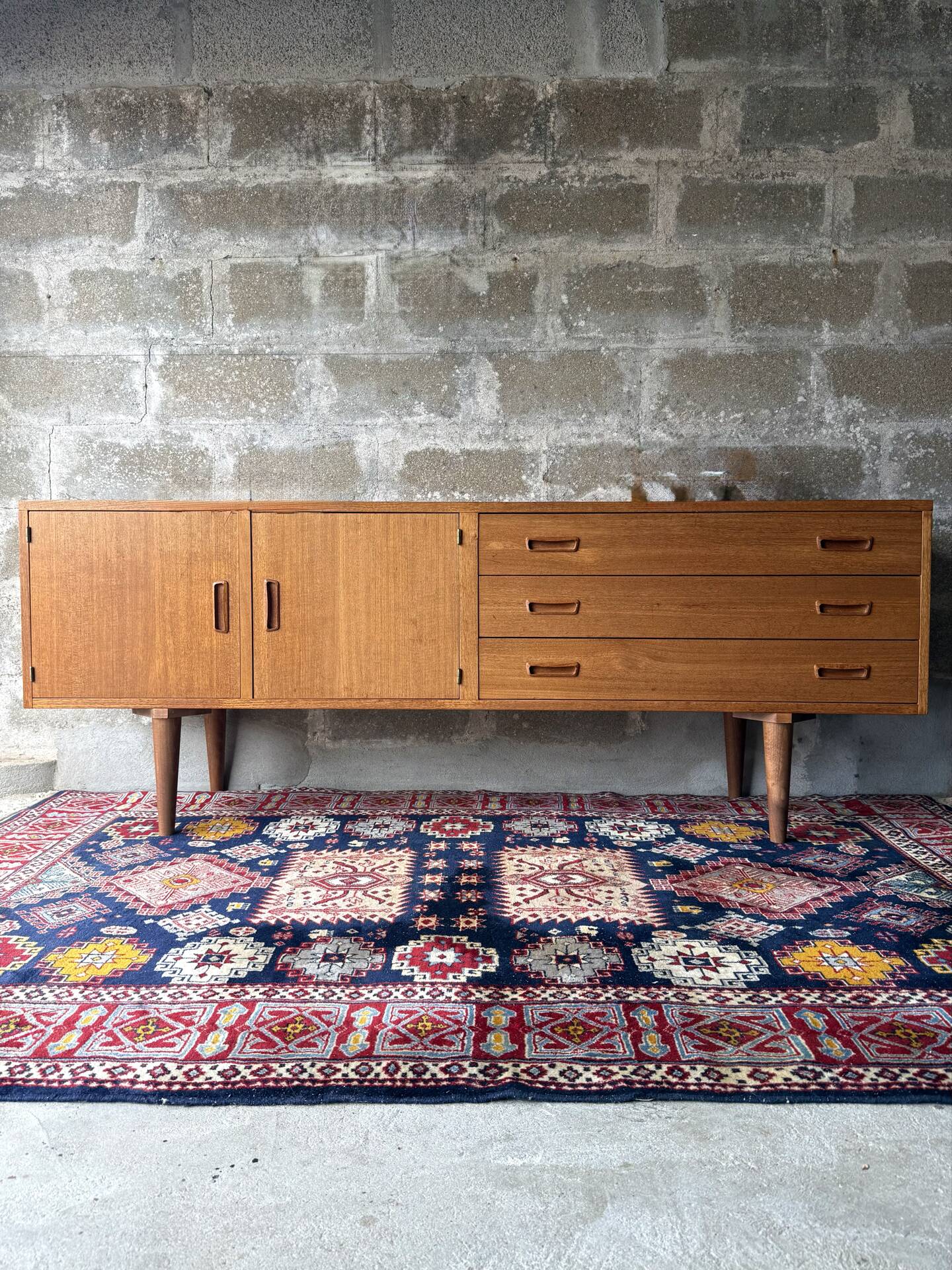 Enfilade scandinave vintage en teck, 1970