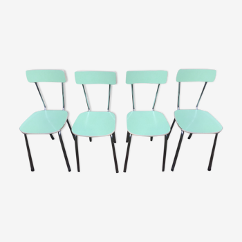 Lot de 4 chaises formica