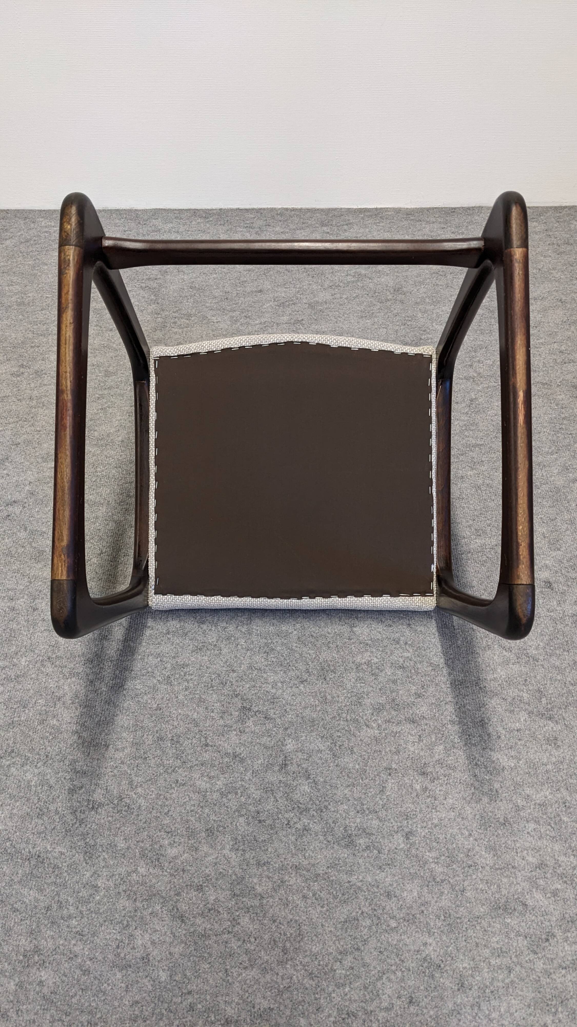 Set of 4 Baumann sled chairs, France circa 1970.