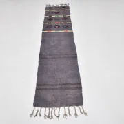 Mid Century Modern Kilim Runner Rug, Handmade Boho Hallway Carpet,56x244Cm