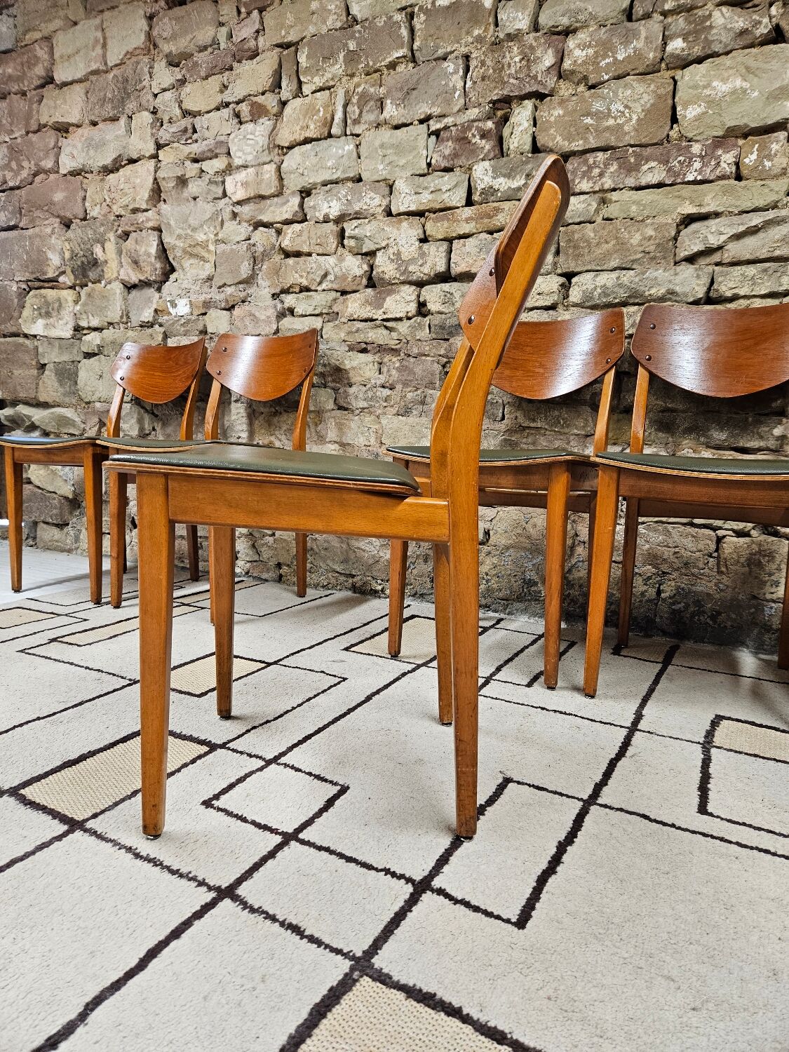 Set of 6 danish chairs 1960