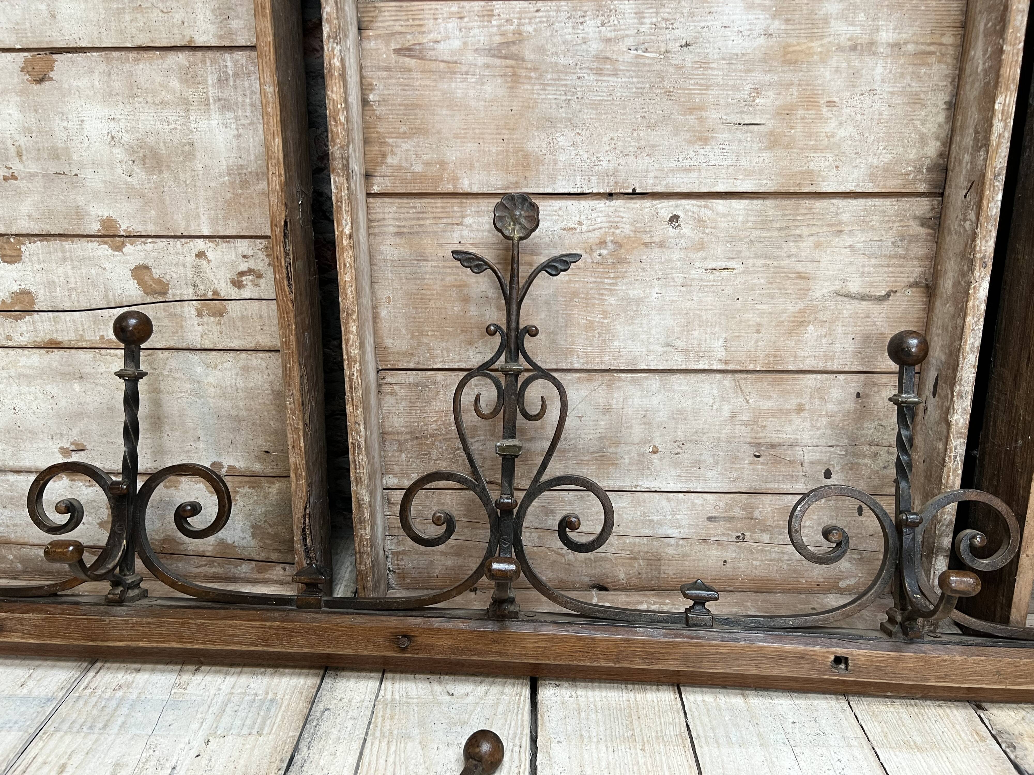 large wall-mounted coat rack