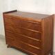 Commode scandinave vintage en teck et placage