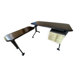 Desk by BBPR for Olivetti Synthesis Arco series with its extension