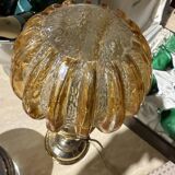 Art Deco lamp in brass and glass