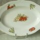 Hollow and oval earthenware dish with 4 seasons vegetable decoration