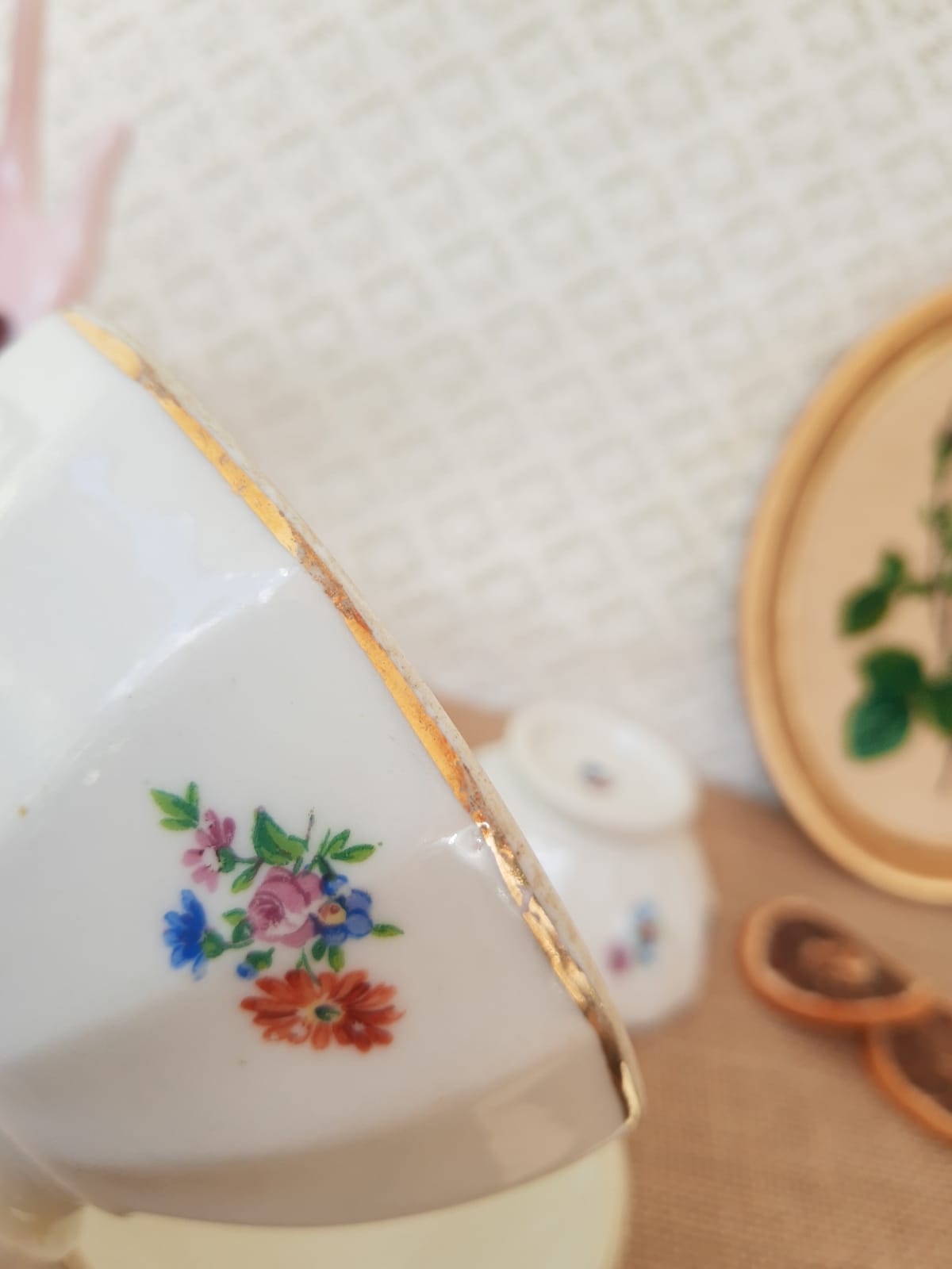 Set of 4 porcelain bowls of old limoges