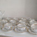 Full coffee service in Limoges porcelain