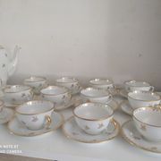 Full coffee service in Limoges porcelain
