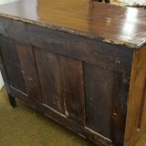 Curved Lyonnaise chest of drawers Louis XV period in solid walnut circa 1750