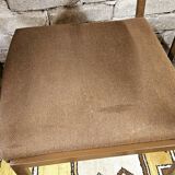 Lot de 6 chaises vintage en métal noir 1970