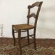 Chaise ancienne bois et paille