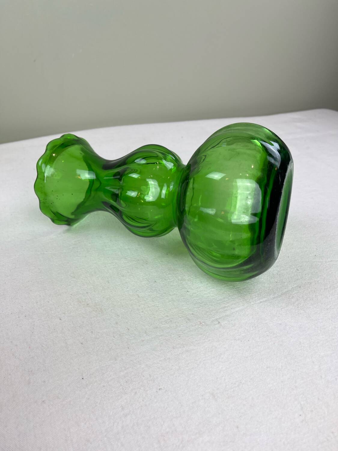 Vintage bottle green vase
