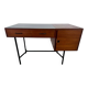 French modernist desk from the 1950s with 2 drawers, 1 cabinet, and 1 container.