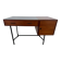 French modernist desk from the 1950s with 2 drawers, 1 cabinet, and 1 container.