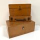 Old wooden box from the 70s