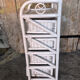 Lot 3 meubles commodes rotin blanc vintage